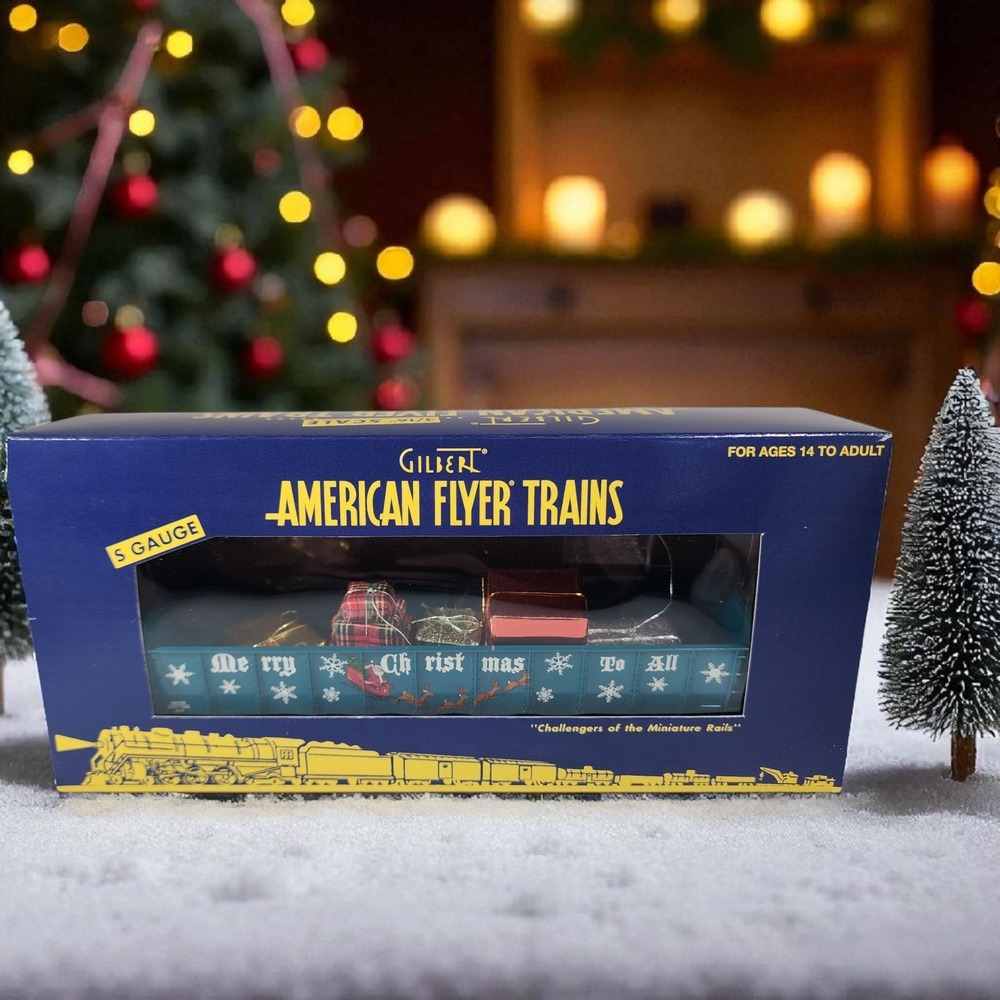 Gilbert American Flyer 6-48559 S Gauge Christmas Gondola‎ with Presents Box 3/16